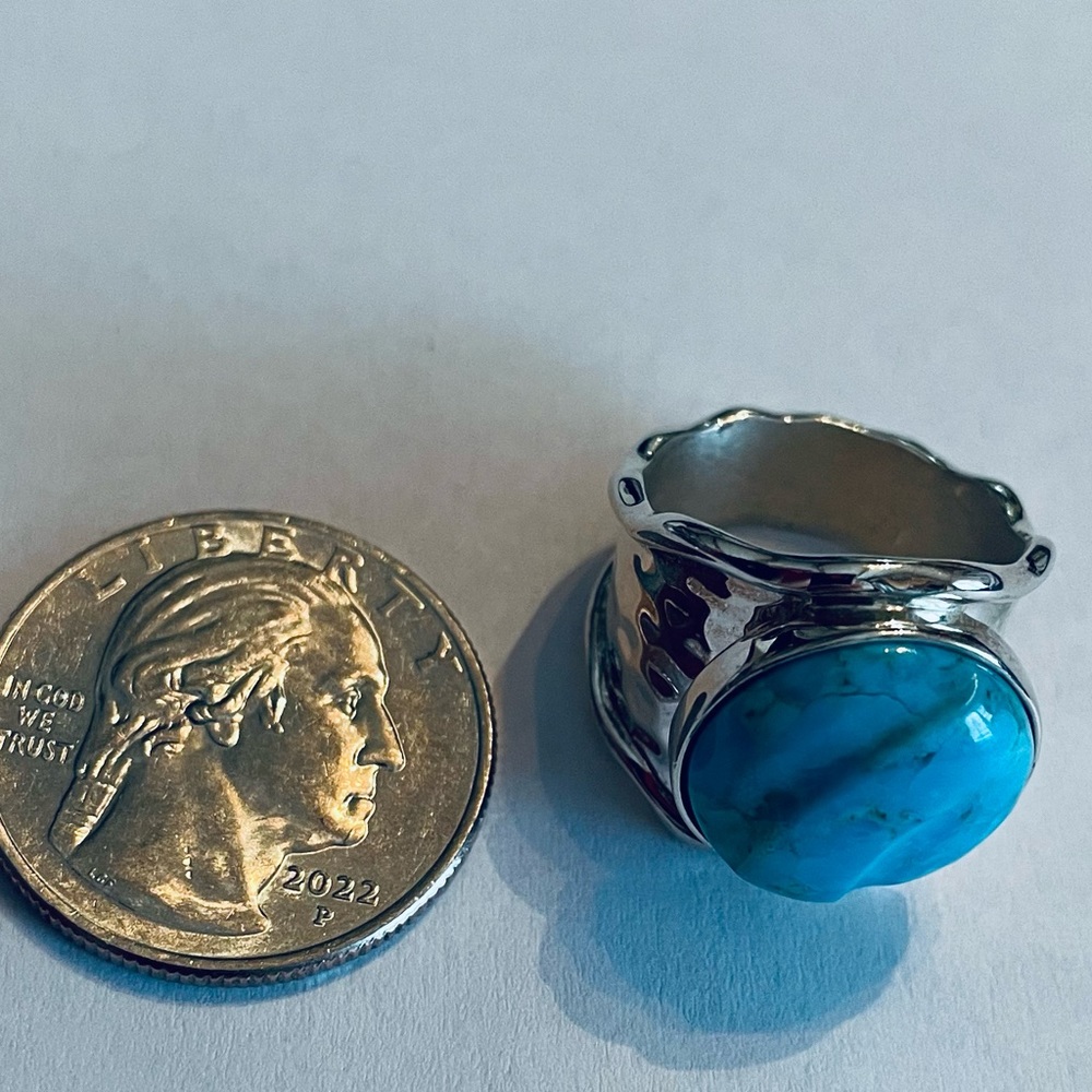 Jay King Sterling Silver Turquoise Ring - image 6